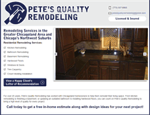 Tablet Screenshot of petesqualityremodeling.com